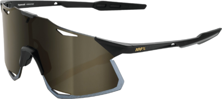 100% HYPERCRAFT Cykelbriller – Matte Black – Soft Gold Mirror Lens