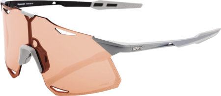 100% HYPERCRAFT Cykelbriller – Matte Stone Grey – HiPER Coral Lens - OS