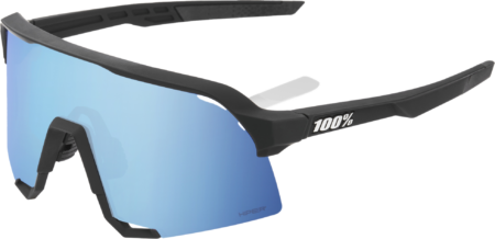 100% S3 Cykelbriller – Matte Black – HiPER Blue Multilayer Mirror Lens