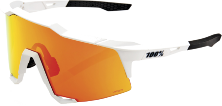 100% SPEEDCRAFT Cykelbriller – Soft Tact Off White – HiPER Red Multilayer Mirror Lens