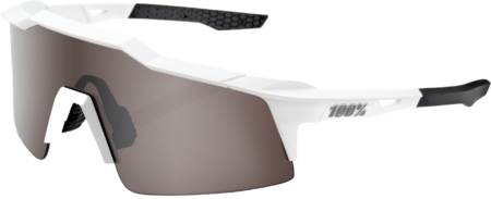 100% SPEEDCRAFT SL Cykelbriller – Matte White – HiPER Silver Mirror Lens