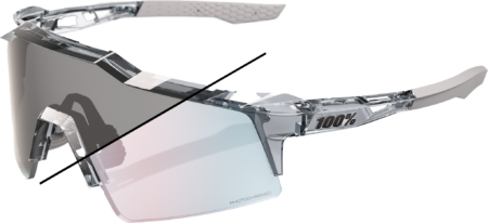 100% SPEEDCRAFT SL Cykelbriller – Polished Translucent Grey – Rose Gold Mirror Photochromic