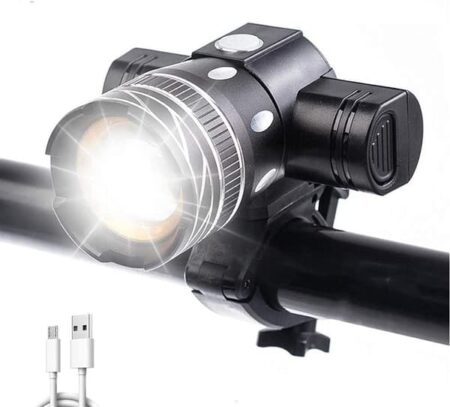 2000 Lumen XML-T6 Cykelforlygte USB Genopladelig Cykelforlygte Vandtæt Justerbar Fokus Cykellygte 3 Lystilstande