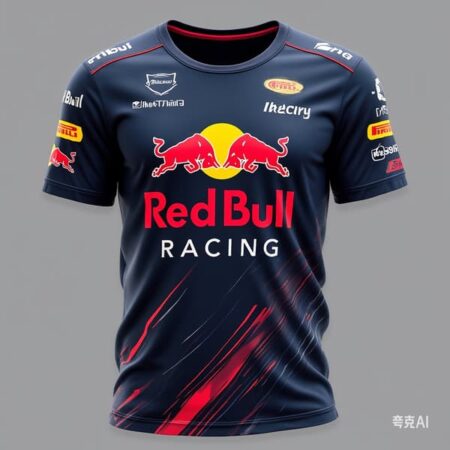 2025 mænds sommer high-end mærke Red Bull kortærmet T-shirt Mode løs top udendørs ekstremsport Red Bull cykeltrøje