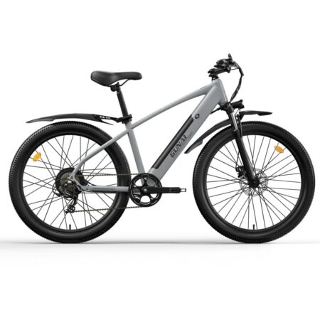 27,5 tommer voksen elcykel GUNAI GN27 terrængående elcykel momentsensor 750W 48V 10,4Ah 7 gear grå