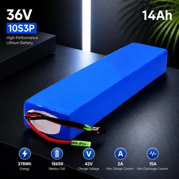 36V 14Ah 18650 lithium-ion batteri - Elcykelbatteri 10S3P - 15A BMS - Reservebatteri til FIIDO D1 D2 D2S D4S - 40×70×300 mm 36V 14Ah 18650 lithium-ion batteri - Elcykelbatteri 10S3P - 15A BMS - Reservebatteri til FIIDO D1 D2 D2S D4S - 40×70×300 mm