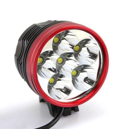 6000 lumen MTB cykellygte - Komplet sæt med lygte, batteri og lader - Easylight.dk