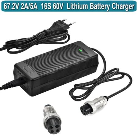 63V 2.0A Hurtig 4-benet Scooter Oplader til Ninebot S, S-MAX, Mini Pro, Go Kart, Go Kart Pro