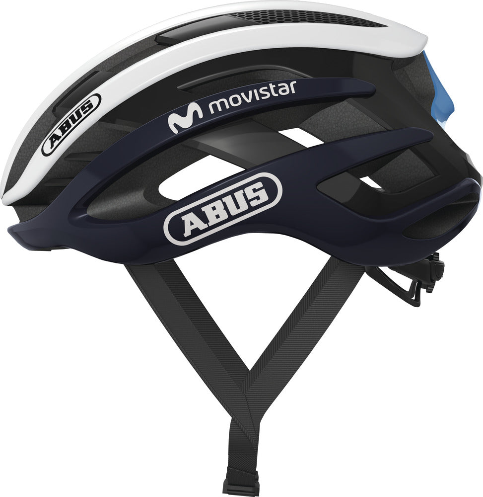 ABUS AirBreaker Movistar Team 20 cykelhjelm - S ABUS AirBreaker Movistar Team 20 cykelhjelm - S
