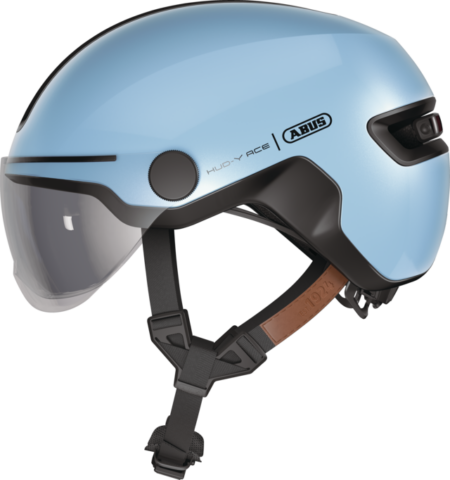 ABUS HUD-Y ACE cykelhjelm LED Iced Blue
