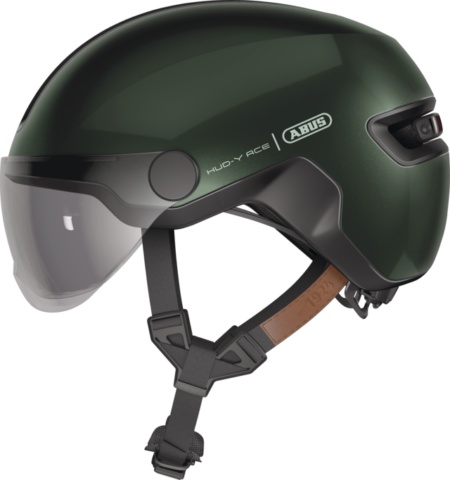 ABUS HUD-Y ACE cykelhjelm LED moss green