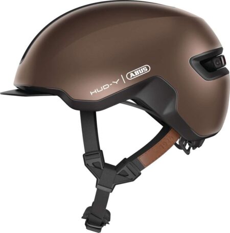 ABUS HUD-Y cykelhjelm LED metallic copper