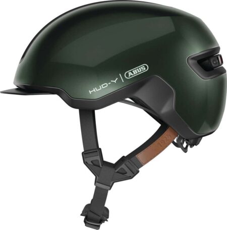 ABUS HUD-Y cykelhjelm LED moss green