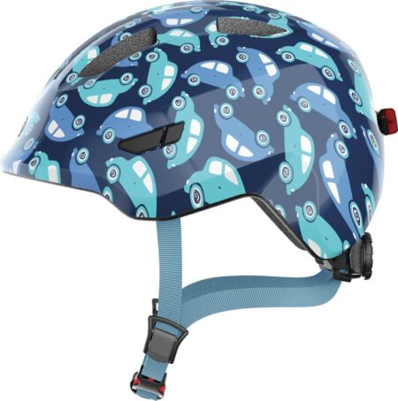 ABUS Smiley 3.0 cykelhjelm LED Blue Car