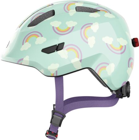 ABUS Smiley 3.0 cykelhjelm LED Blue Rainbow