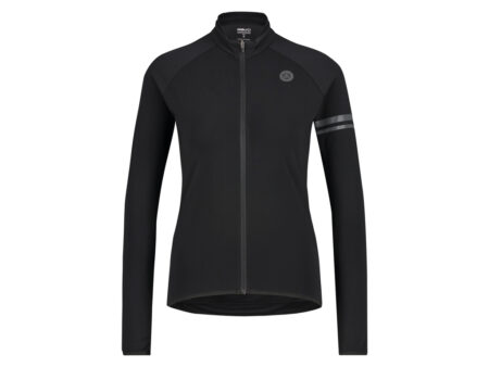 AGU Cykeltrøje - Essential Thermo Jersey - L/Æ - Dame - Sort - Str. xS