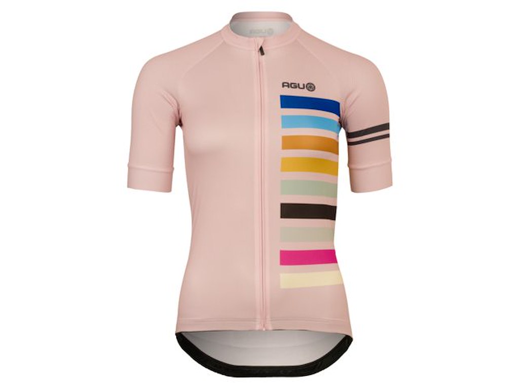 AGU Essential Rainbow kortærmet cykeltrøje pink frost dame AGU Essential Rainbow kortærmet cykeltrøje pink frost dame