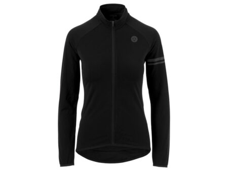 AGU Essential Thermo Jersey - Dame cykeltrøje L/Æ - Sort - Str. L