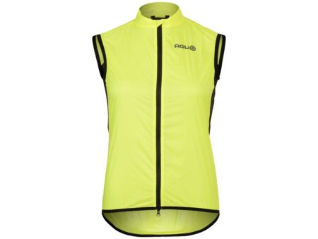 AGU Essential wind cykelvest Hi-Vis neon gul dame