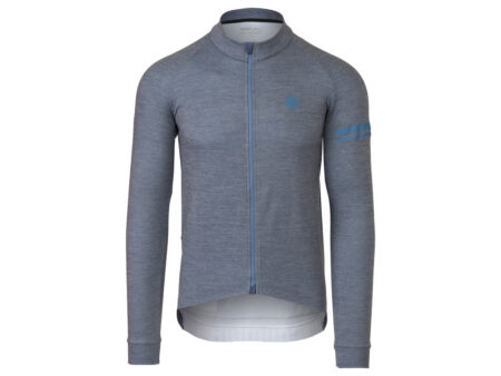 AGU Merino Jersey Performance - Cykeltrøje L/Æ - Grå/Blå - Str. XL