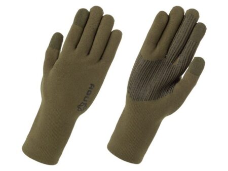 AGU Merino Knit Gloves - Cykelhandsker - Army Green - M