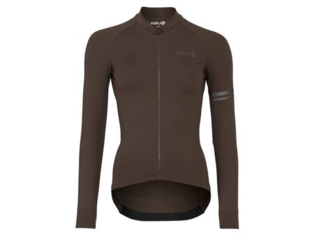 AGU Performance Solid Jersey - Cykeltrøje - Lange ærmer - Dame - Ground Coffee - L