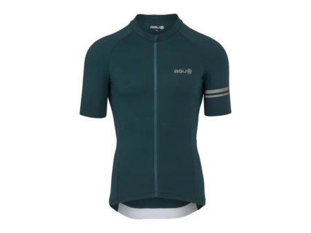 AGU Solid Performance Jersey SS - Cykeltrøje - Korte ærmer - Deep Sea Green - M