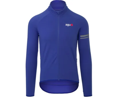 AGU Thermo Essential cykeltrøje lange ærmer Herre Electric Indigo Str. 3XL