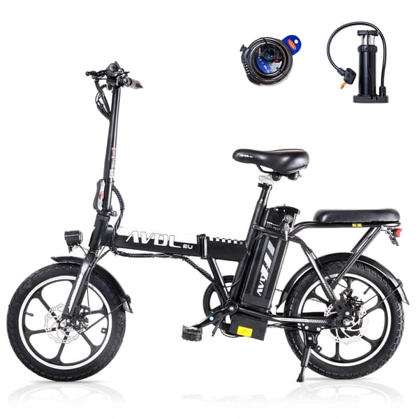 AVDL A10 Voksen Elcykel 250W Motor Bypendler E-Cykel 36V 12.8Ah Batteri E-Cykel 16-Tommers Brede Dæk Elcykel AVDL A10 Voksen Elcykel 250W Motor Bypendler E-Cykel 36V 12.8Ah Batteri E-Cykel 16-Tommers Brede Dæk Elcykel