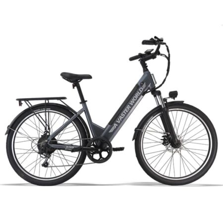 AVDL A32 36V elcykel, 250W motor, 36V12,8Ah batteri, 26x1,95 tommer dæk, LCD-skærm-grå