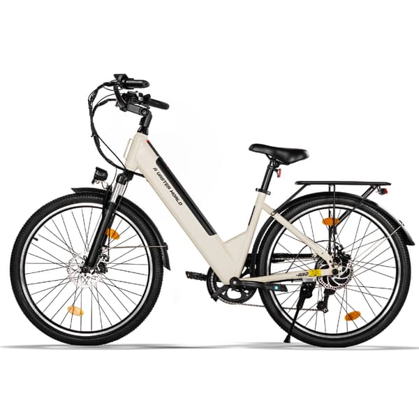 AVDL A32 Elcykel 48V 10,4Ah, 250W, Shimano 7-speed, 40-60 km rækkevidde, 26×1,95" dæk, 25 km/t tophastighed Urban Commuter Elcykel - Off White AVDL A32 Elcykel 48V 10,4Ah, 250W, Shimano 7-speed, 40-60 km rækkevidde, 26×1,95" dæk, 25 km/t tophastighed Urban Commuter Elcykel - Off White
