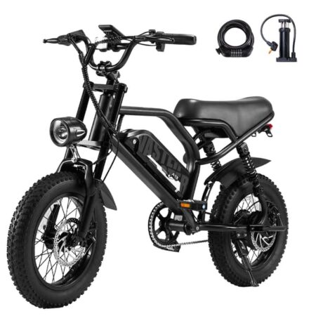 AVDL BIKE A13 Elcykel til Unge 16" Fat Tire 250W 460Wh Batteri 25 km/t 40-50 km Pedalassistance