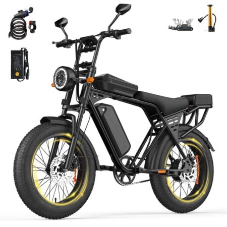 Aairsk X5 Elcykel 250W Motor, 25km/t 50-80km Rækkevidde, 48V 15Ah Batteri, 20" Dæk
