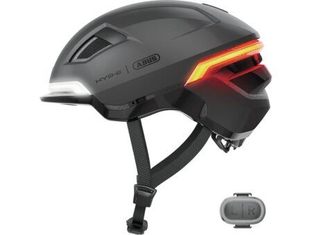 Abus Hyp-E Urban cykelhjelm med lys volcano titan