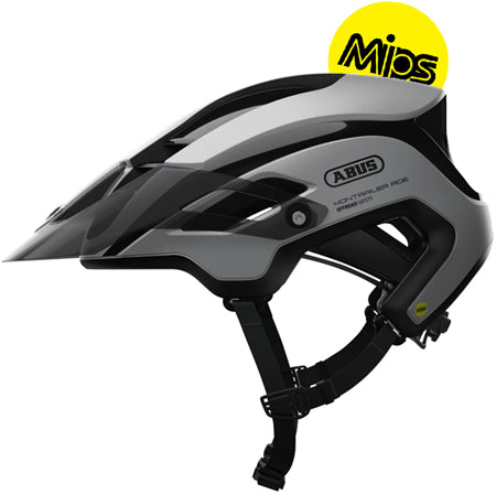 Abus Polar White Montrailer ACE Mips cykelhjelm - Medium (54-58 cm)