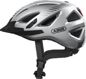 Abus Urban-I 3.0 Signal Silver cykelhjelm - OUTLET - Small (51-55 cm)