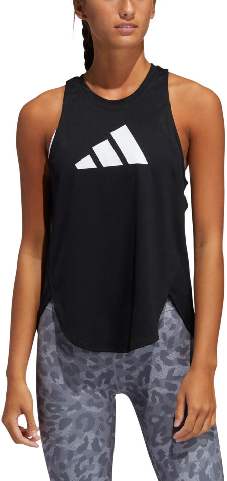 Adidas 3 Bar Logo Tanktop Dame Xs Sort