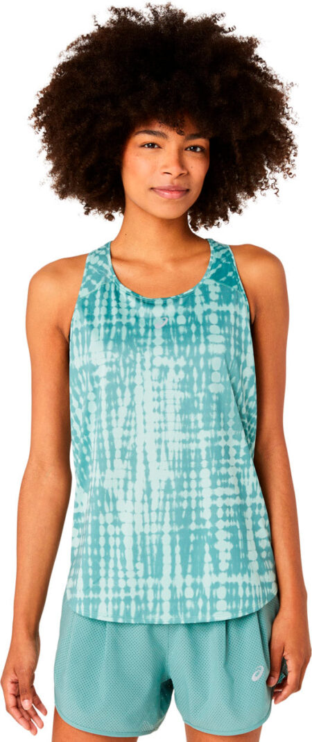 Asics Road All Over Print Tanktop Dame Turkis
