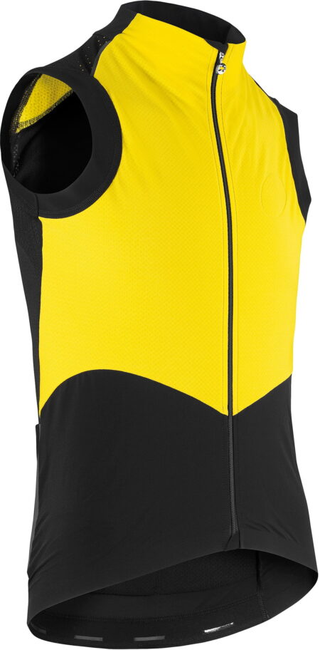 Assos Cykelvest tiburuGiletEquipe Spring Fall Vest, Sort/Gul