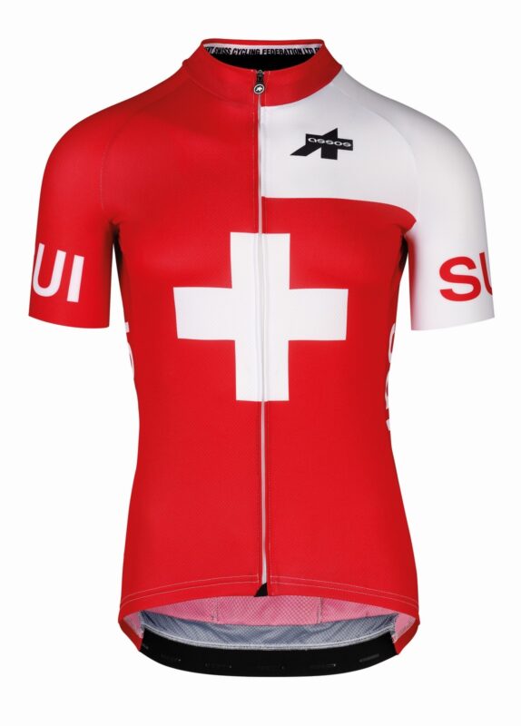 Assos FASTLANE Olympics SS Jersey Suisse - Kortærmet Cykeltrøje - Hvid