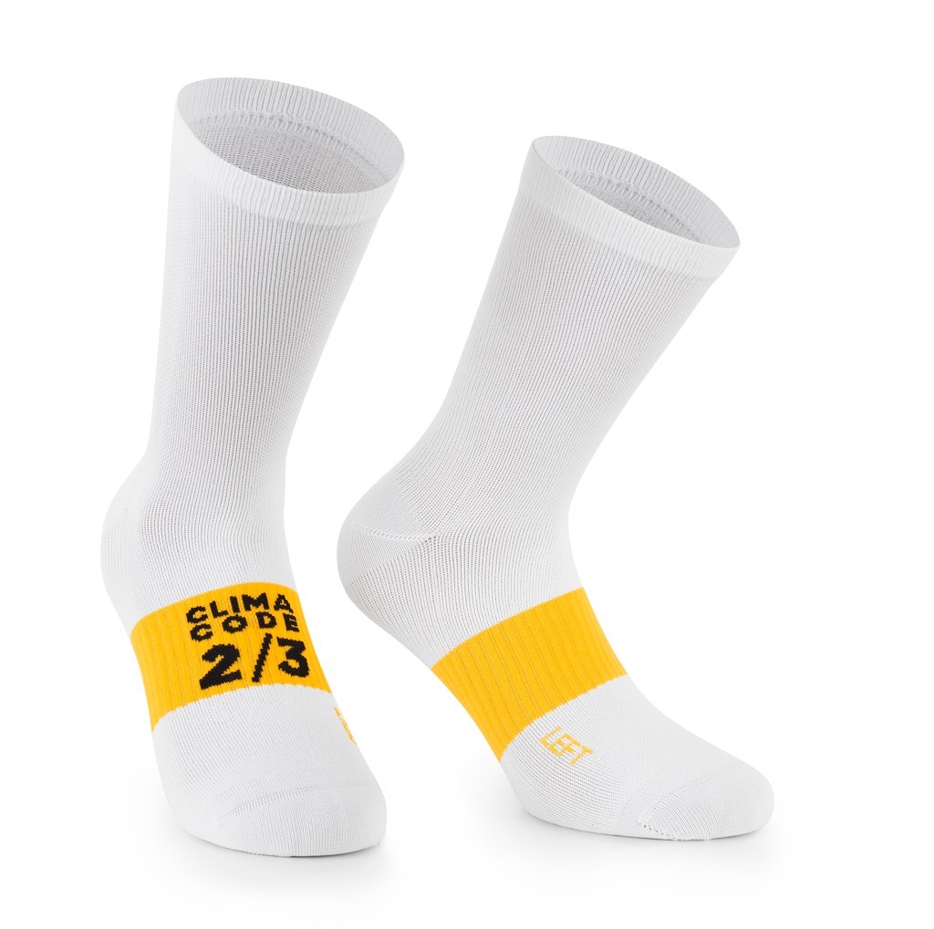Assos Spring Fall Socks EVO Cykelstrømper Hvid Assos Spring Fall Socks EVO Cykelstrømper Hvid