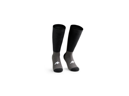 Assos Tactica vinter T5 cykelstrømper med merinould sort