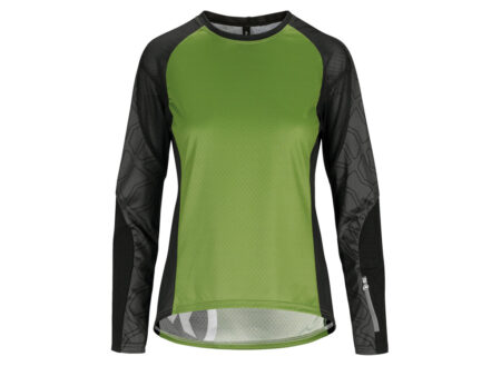 Assos Trail Womens Jersey - Dame MTB cykeltrøje med lange ærmer - Grøn - Str. M