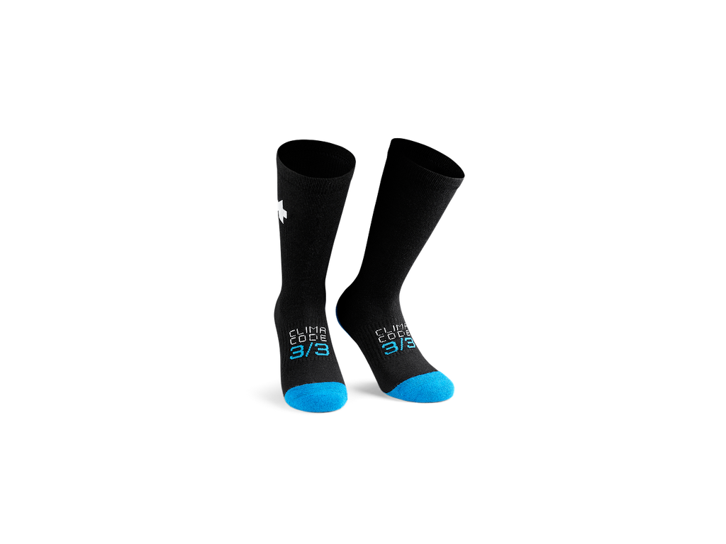 Assos Ultraz vinter P1 cykelstrømper med merinould sort Assos Ultraz vinter P1 cykelstrømper med merinould sort