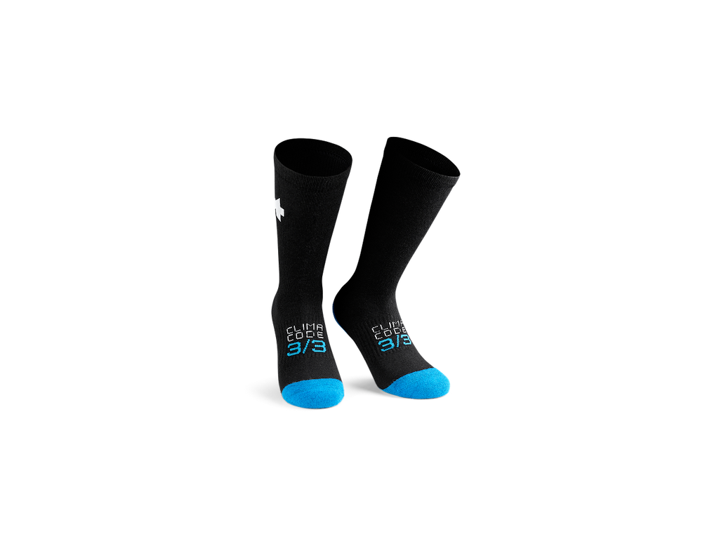 Assos Ultraz vinter P1 cykelstrømper med merinould sort Assos Ultraz vinter P1 cykelstrømper med merinould sort