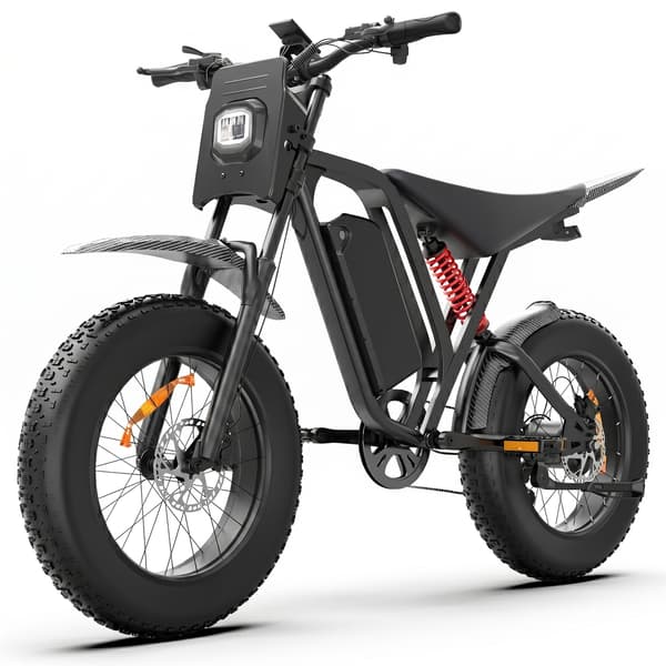 BLUVALL R700 Elektrisk Fatbike, 52V 25Ah Aftageligt Batteri, 20", Sort BLUVALL R700 Elektrisk Fatbike, 52V 25Ah Aftageligt Batteri, 20", Sort