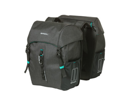 Basil Discovery 365D - Cykeltasker til bag - Double - 18 liter - Black melee