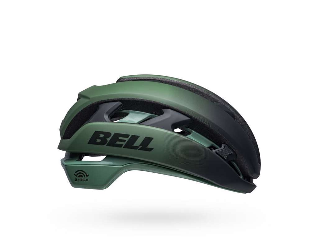 Bell XR Spherical - Cykelhjelm Road - Str. 52-56 cm - Mat glossy grøn