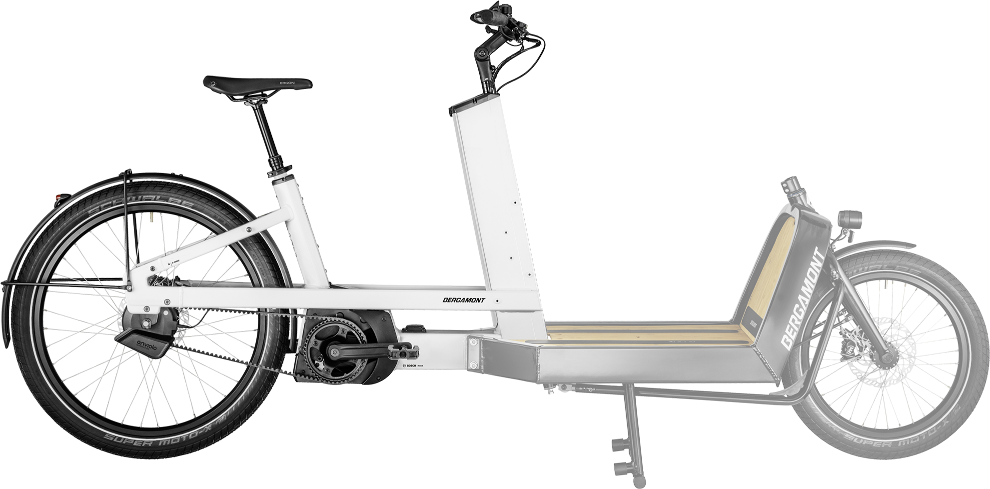 Bergamont E-Cargoville LJ Elite 2024 - Hvid Bergamont E-Cargoville LJ Elite 2024 - Hvid