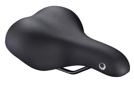 Bike Attitude city sadel i sort (248x188mm) til damecykler